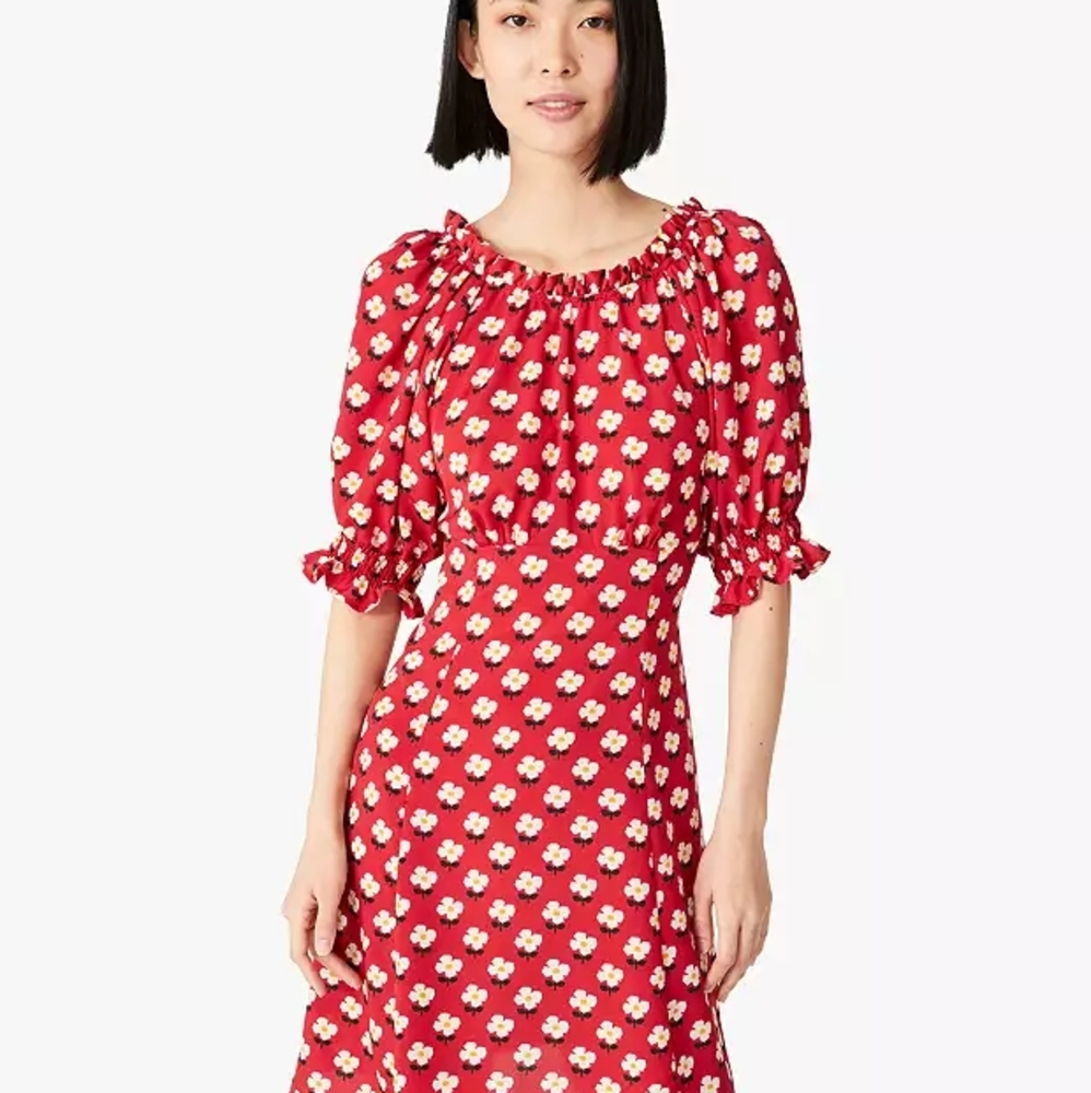 Kate Spade Block Flower Fluid Dress